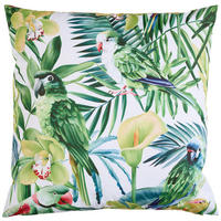 OUTDOOR-KISSENHÜLLE LILIE 48/48 cm  - Gelb/Grün, Natur, Textil (48/48cm) - Ambia Garden