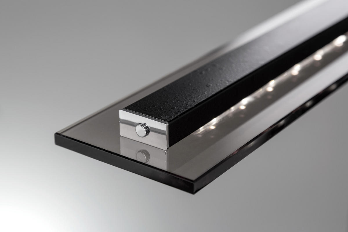 LED SVJETILJKA VISEĆA    88/9/80-150 cm    Tenso  - boje kroma/crna, Trend, staklo/metal (88/9/80-150cm)