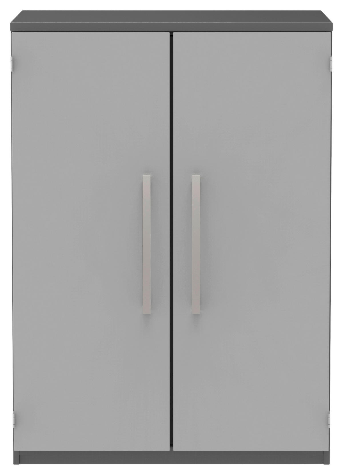 AKTENSCHRANK 80/111,7/43 cm  - Anthrazit/Hellgrau, KONVENTIONELL, Holzwerkstoff (80/111,7/43cm) - Moderano