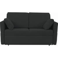 SCHLAFSOFA Chenille Anthrazit  - Anthrazit/Schwarz, KONVENTIONELL, Kunststoff/Textil (150/88/91cm) - Sedda
