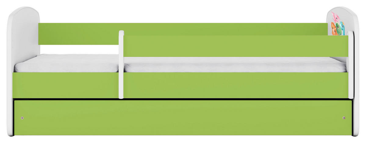 KINDER-/JUNIORBETT - Birkefarben/Weiß, MODERN, Holz/Holzwerkstoff (80/160cm) - MID.YOU