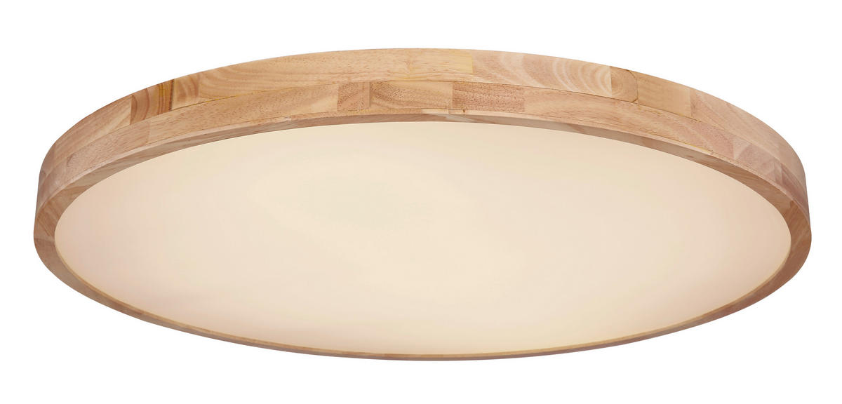 LED PLAFONJERA - bela/prirodna boja, Prirodno, metal/plastika (80/10,5cm)