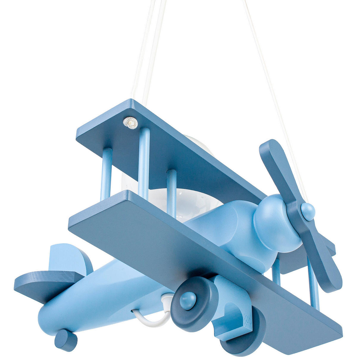 ZÁVESNÉ SVIETIDLO DO DET. IZB, 29/31/75 cm - modrá, Konventionell, drevo (29/31/75cm)