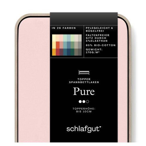 TOPPER-SPANNLEINTUCH 180-200/200-220 cm Jersey  - Hellrosa, Basics, Textil (180-200/200-220cm) - Schlafgut