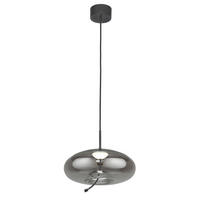 LED-HÄNGELEUCHTE 31/31/30-150 cm  - Schwarz, Design, Glas/Metall (31/31/30-150cm)