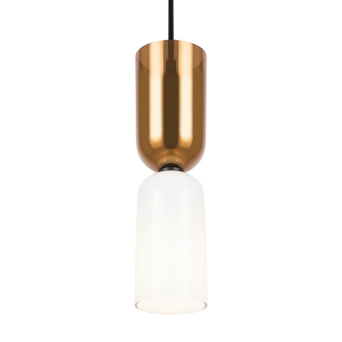 PENDELLEUCHTE 8/44,5 cm    - Goldfarben/Schwarz, Modern, Glas/Metall (8/44,5cm) - MAYTONI