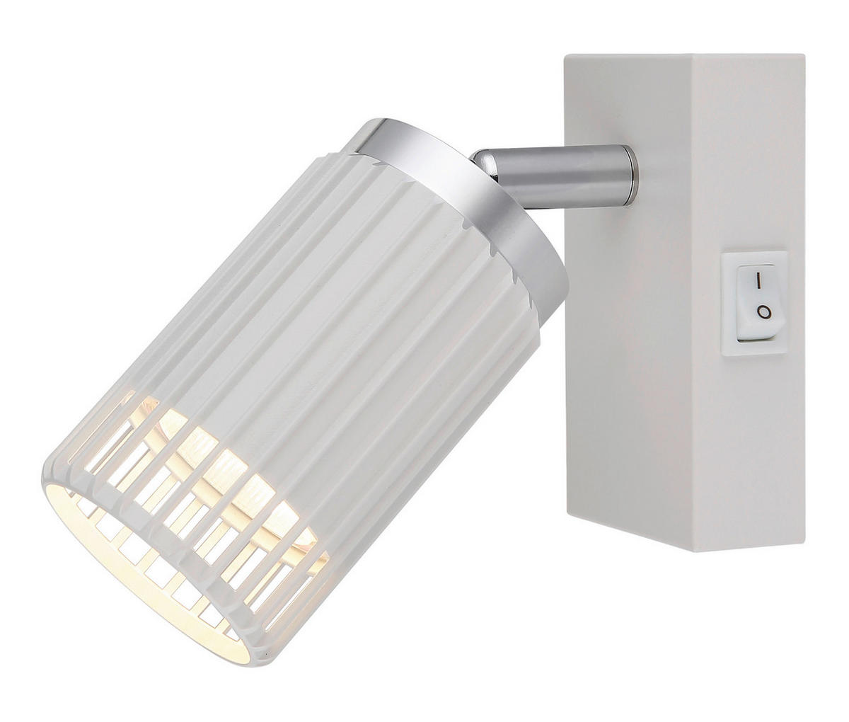 BODOVÉ SVÍTIDLO, 25 W/GU10, 7/12 cm  - bílá/barvy chromu, Design, kov (7/12cm) - Globo