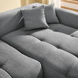 ECKSOFA in Chenille Grau, Dunkelgrau  - Dunkelgrau/Schwarz, MODERN, Kunststoff/Textil (276/172cm) - Hom`in