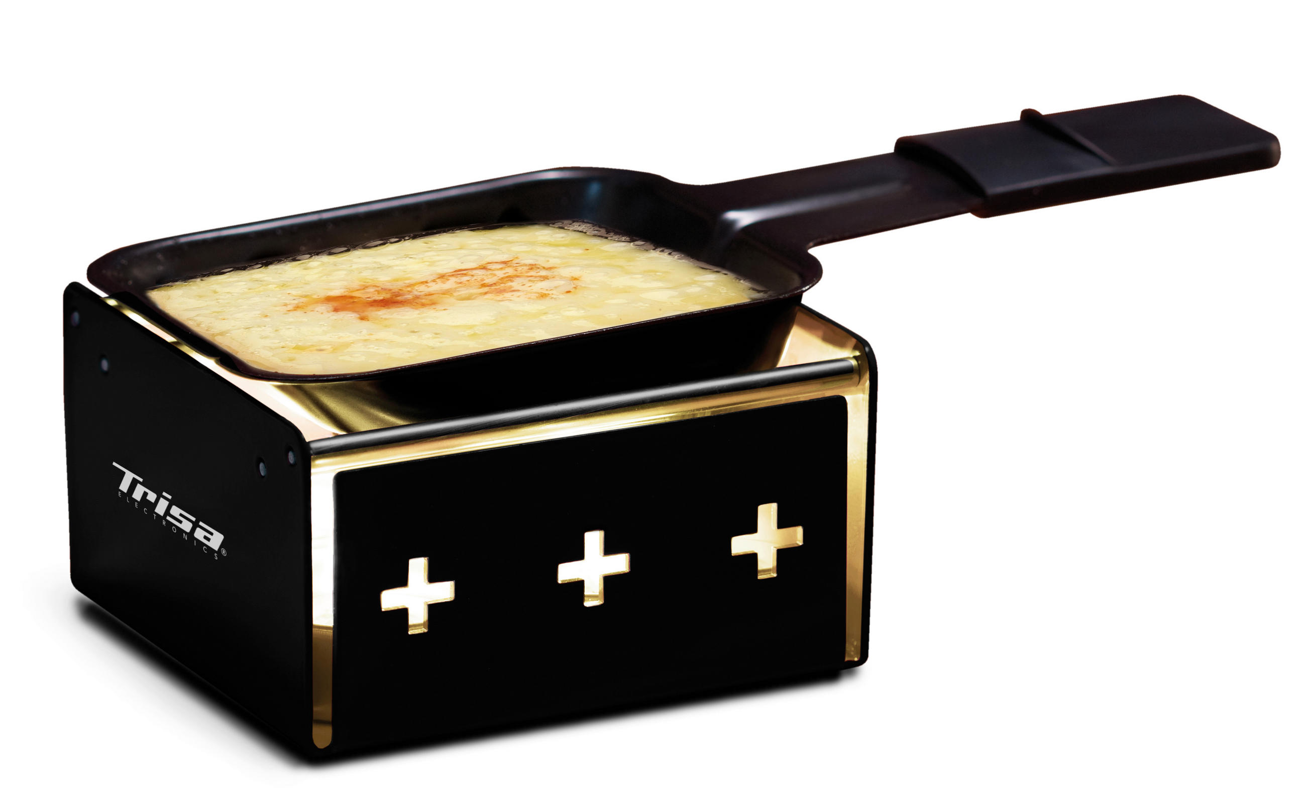 RACLETTE-GRILL  - Schwarz, Modern, Metall (5/10/10cm) - Trisa Electronics