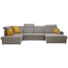 WOHNLANDSCHAFT in Textil Grau - Chromfarben/Grau, Design, Kunststoff/Textil (223/363/193cm) - Welnova WOHNLANDSCHAFT in Textil Grau - Chromfarben/Grau, Design, Kunststoff/Textil (223/363/193cm) - Welnova
