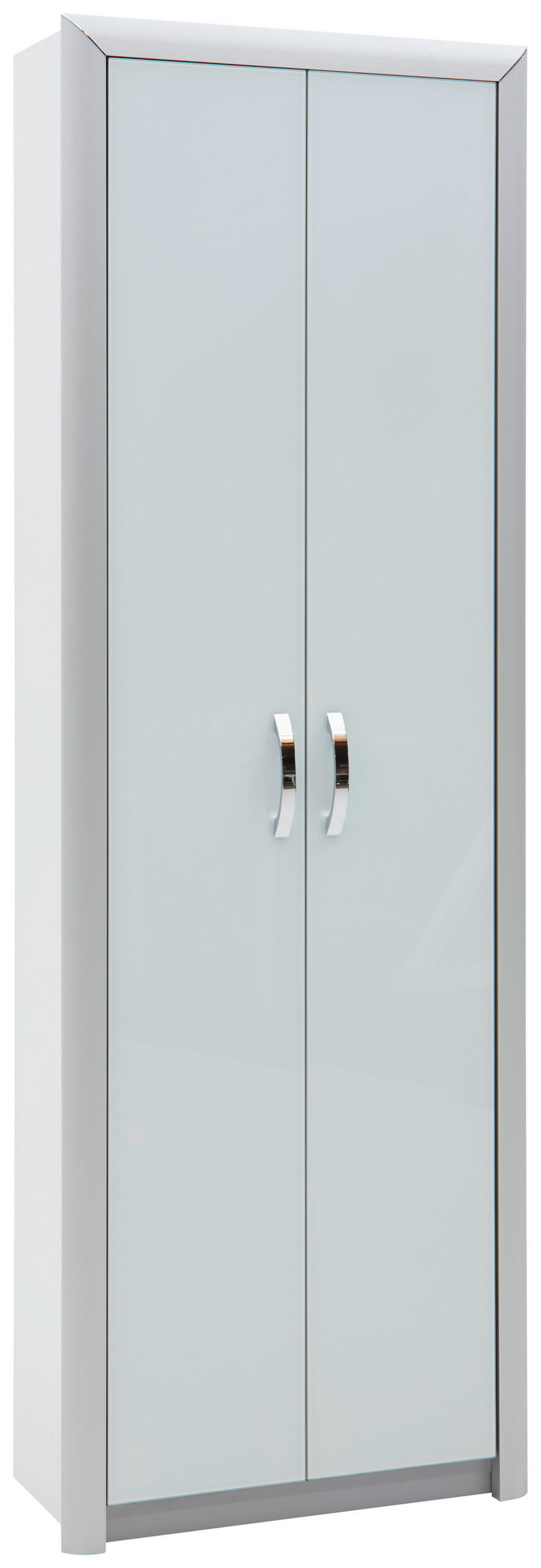 GARDEROBENSCHRANK  in 66/195/33 cm  - Chromfarben/Alufarben, Design, Holzwerkstoff/Metall (66/195/33cm) - Dieter Knoll