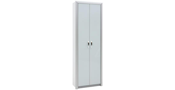 GARDEROBENSCHRANK  in 66/195/33 cm  - Chromfarben/Alufarben, Design, Holzwerkstoff/Metall (66/195/33cm) - Dieter Knoll