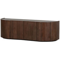 KOMMODE Sense, 160/50/46 cm,  - Walnussfarben, Design, Holz (160/50/46cm) - Livetastic