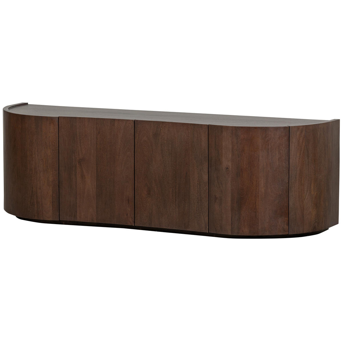 KOMMODE Sense, 160/50/46 cm,  - Walnussfarben, Design, Holz (160/50/46cm) - Livetastic