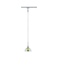 SCHIENENSYSTEM-HÄNGELEUCHTE Sarrasani 14/140 cm   - Chromfarben/Multicolor, Basics, Glas/Metall (14/140cm) - Paulmann