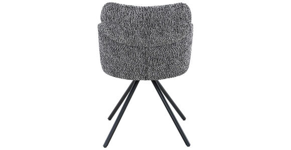 ARMLEHNSTUHL   Webstoff  Schwarz  - Schwarz, Design, Textil/Metall (56/84,5/61cm) - Carryhome