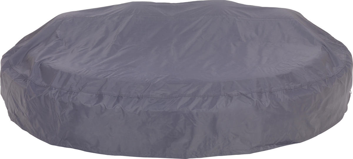 VONKAJŠIA POSTEĽ SO STRIEŠKOU, kov, plast, textil - sivá, Romantik / Landhaus, kov/textil (218/127/218cm) - Amatio