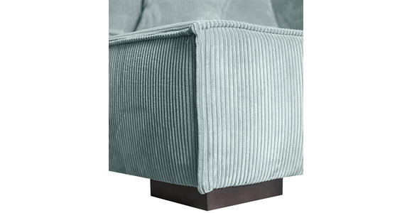 ECKSOFA Grau Cord  - Braun/Grau, KONVENTIONELL, Holz/Textil (230/190cm) - Carryhome