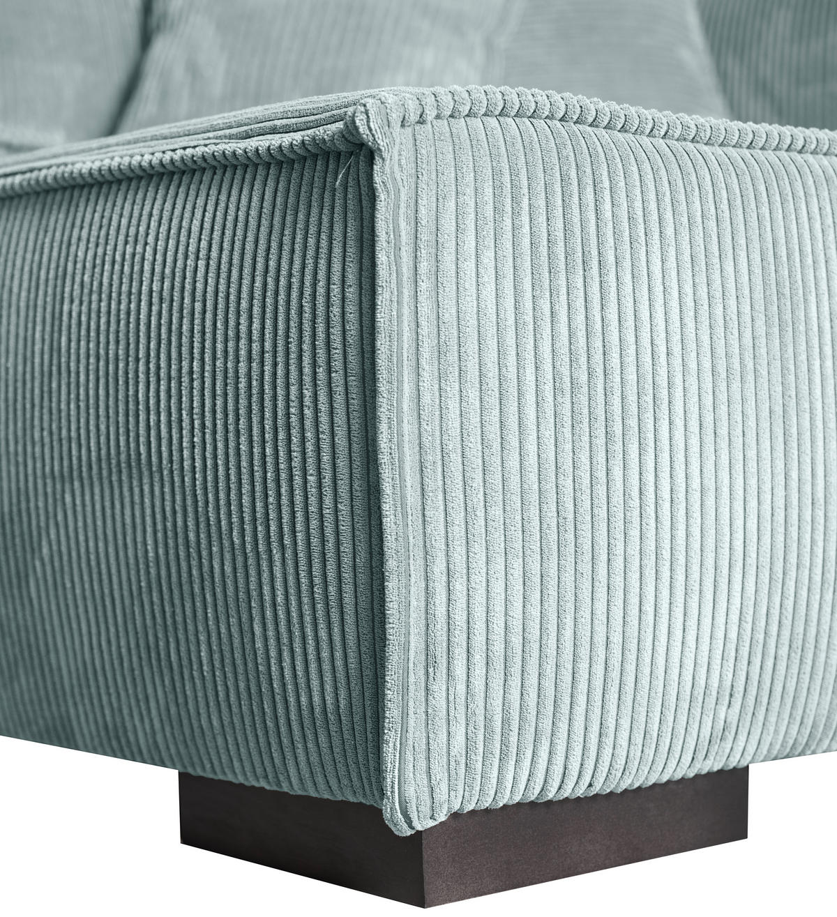 ECKSOFA Grau Cord  - Braun/Grau, KONVENTIONELL, Holz/Textil (230/190cm) - Carryhome