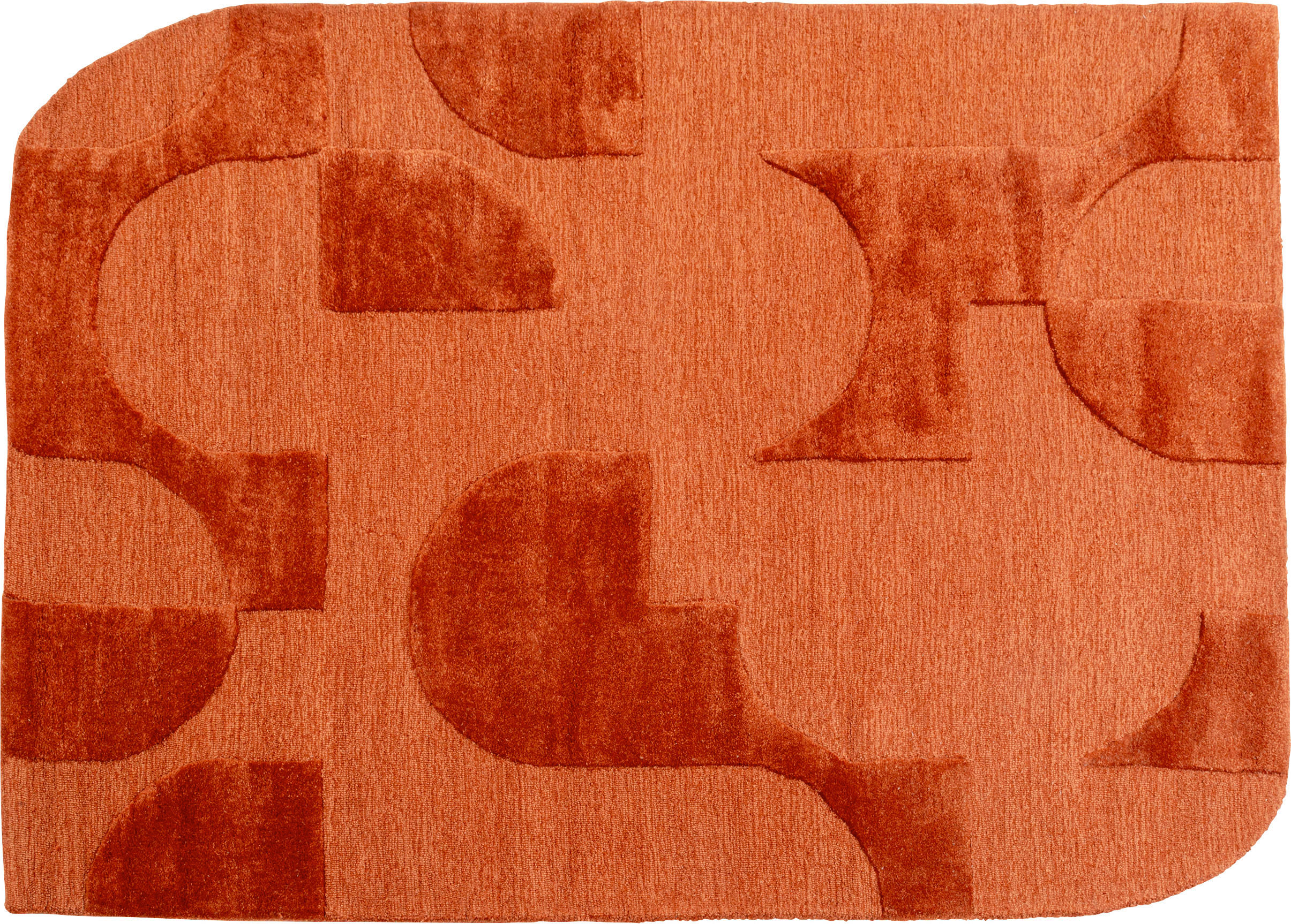 TEPPICH Orange  - Orange, Design, Kunststoff/Textil (170/2/240cm) - Kare-Design