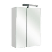 SPIEGELSCHRANK 50/70/20 cm  - Weiss, Konventionell, Glas/Holzwerkstoff (50/70/20cm) - Xora