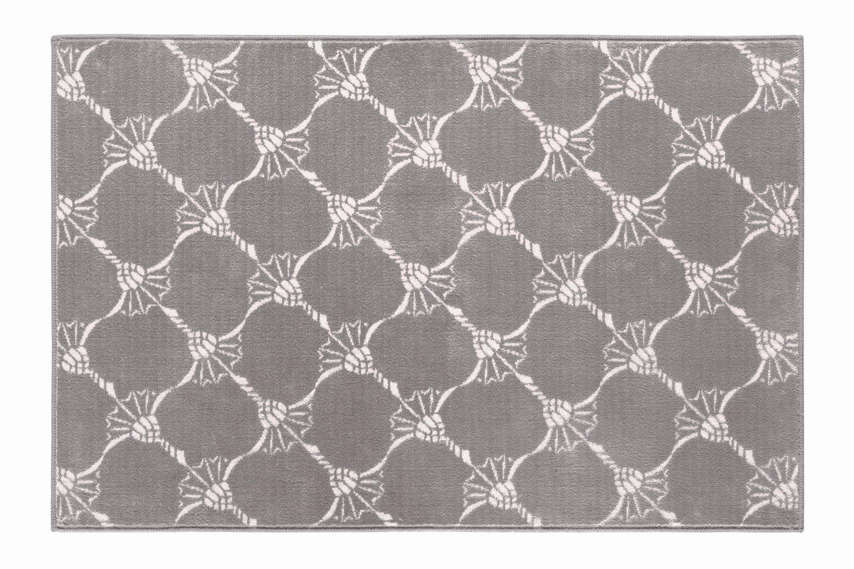 BADTEPPICH Graphitfarben, Grau 60/90 cm  - Graphitfarben/Grau, Kunststoff/Textil (60/90cm) - Joop!