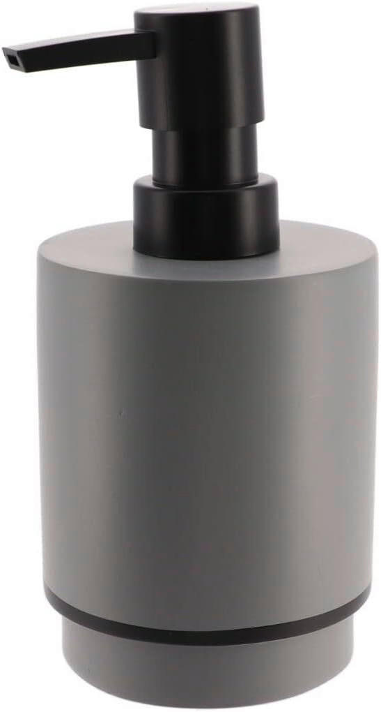 DOZATOR ZA TEČNI SAPUN  siva, crna  plastika  - siva/crna, Osnovno, plastika (8/8/15.6cm) - Homeware