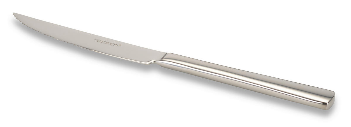 STEAKBESTECK 12-teilig  - Edelstahlfarben, Trend, Metall - Echtwerk