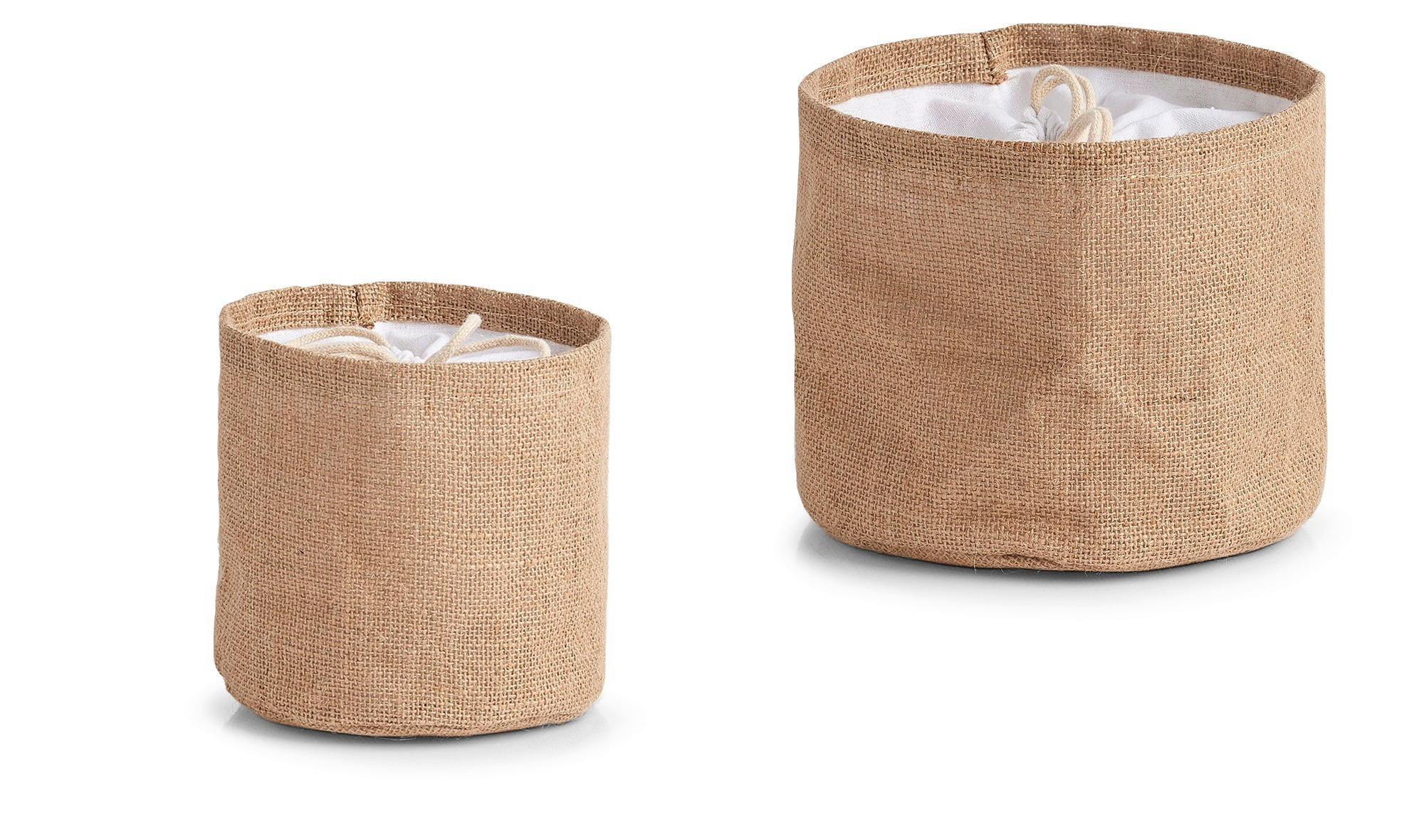KORBSET 3-teilig  - Naturfarben, Basics, Textil (36/28/4cm) - Zeller Present