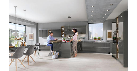Einbauküche Las Vegas individuell planbar - MODERN, Holzwerkstoff - Vertico