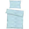 BETTWÄSCHE Makosatin 140/200 cm  - Hellblau, KONVENTIONELL, Textil (140/200cm) - Kaeppel