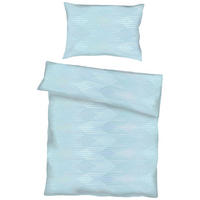 BETTWÄSCHE Makosatin 140/200 cm  - Hellblau, KONVENTIONELL, Textil (140/200cm) - Kaeppel