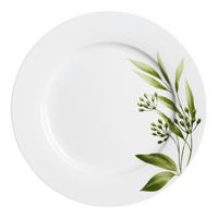 SERVERINGSBRICKA  - vit/grön, Basics, keramik (27/27/3cm) - Ritzenhoff Breker