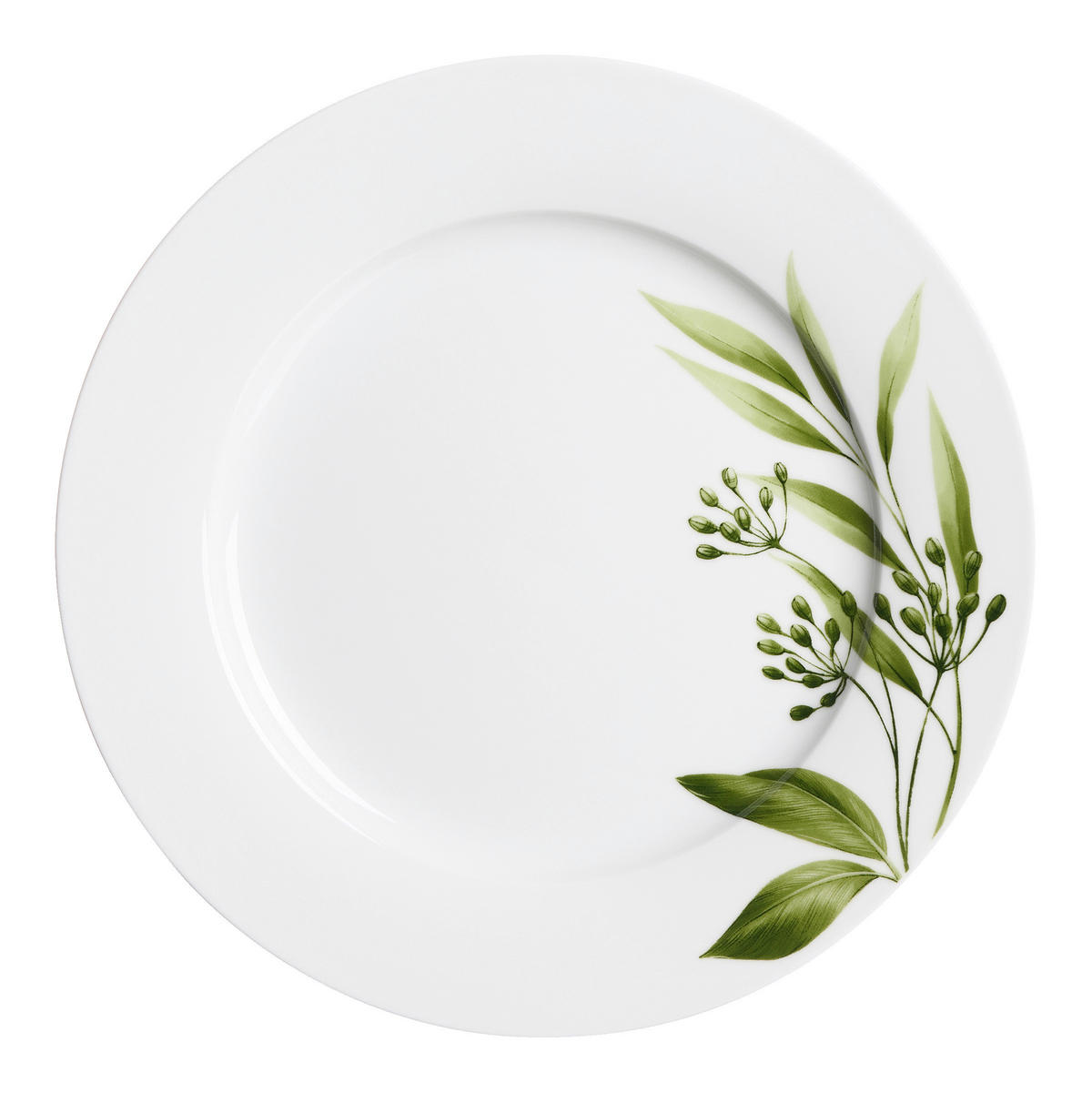 SERVERINGSBRICKA  - vit/grön, Basics, keramik (27/27/3cm) - Ritzenhoff Breker