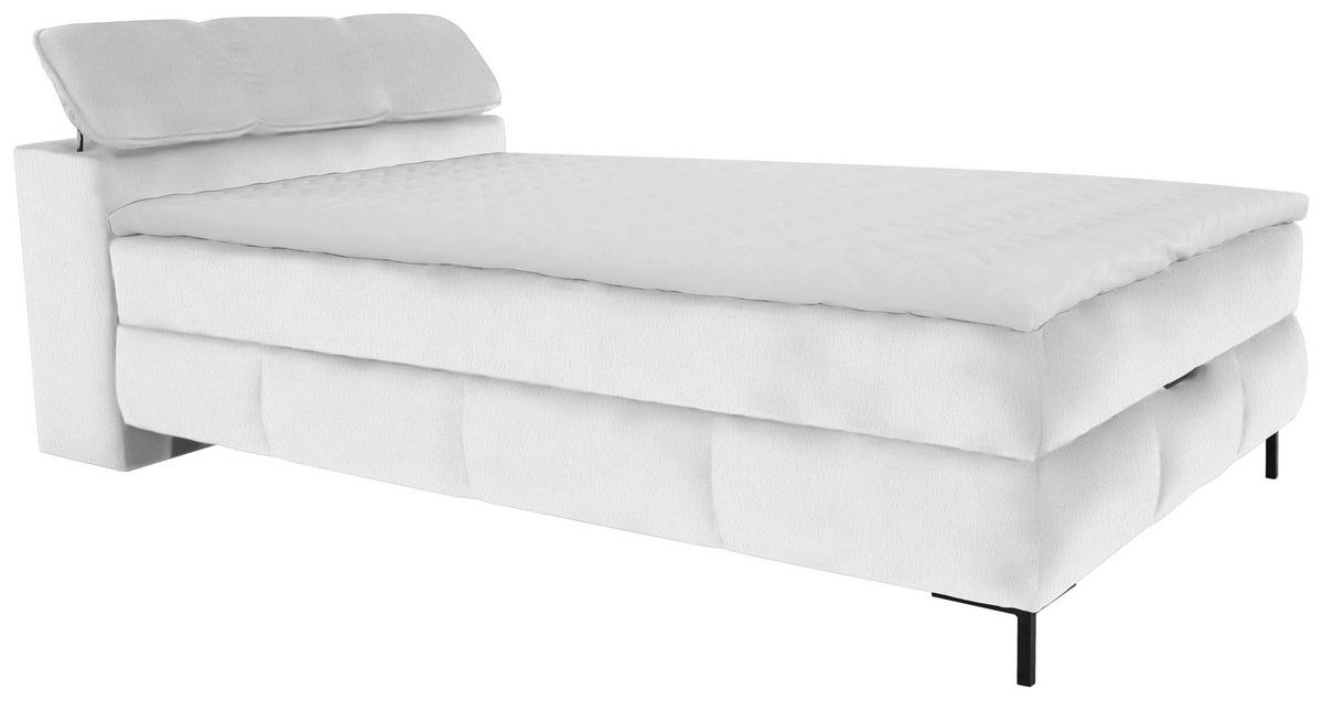 BOXBETT 120/200 cm  in Creme  - Creme/Schwarz, KONVENTIONELL, Holz/Holzwerkstoff (120/200cm) - Xora