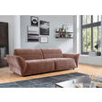 BIGSOFA Chenille Rosa  - Schwarz/Rosa, KONVENTIONELL, Kunststoff/Textil (300/91/116cm) - Cantus