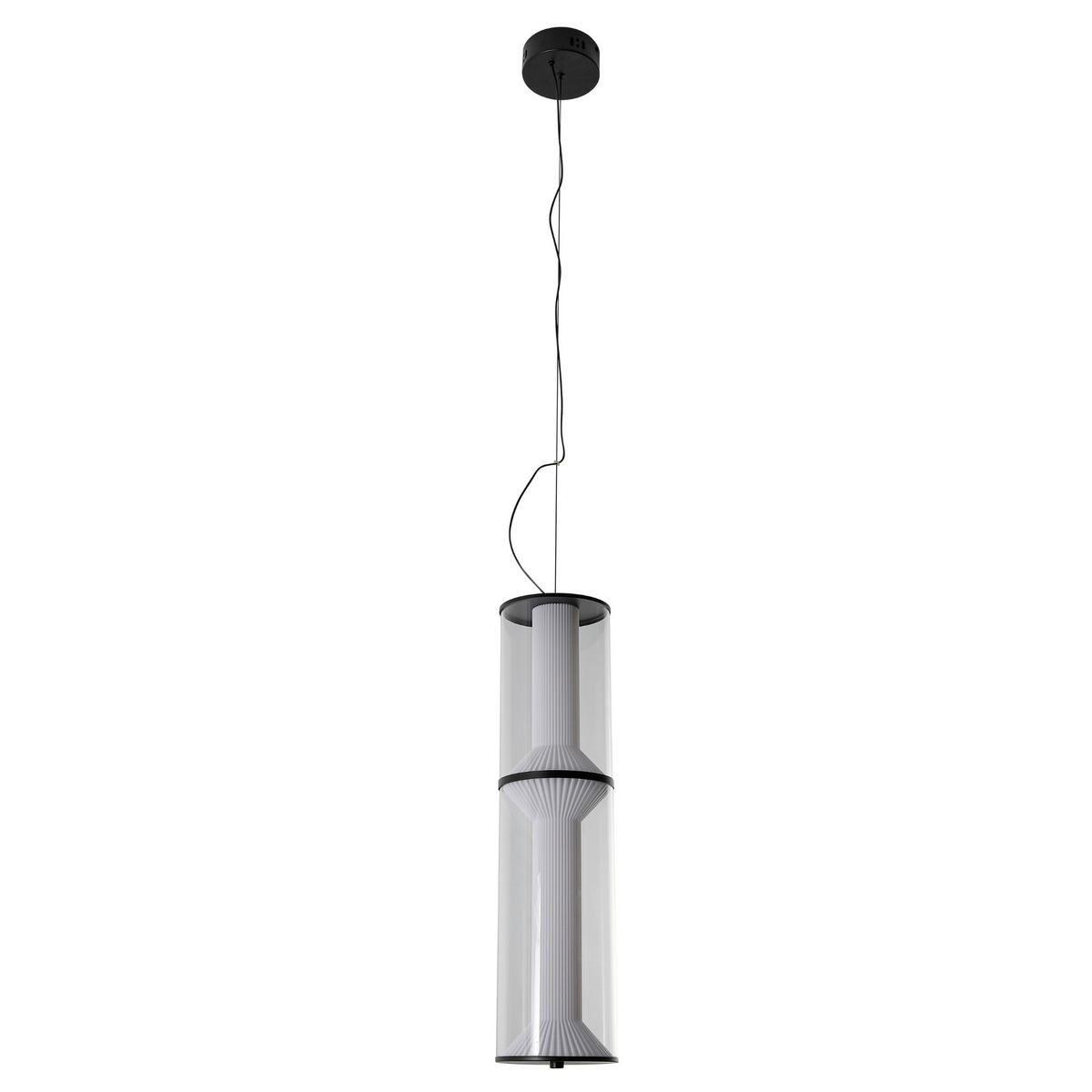 LED-PENDELLEUCHTE 15/120 cm  - Schwarz, Design, Metall (15/120cm)