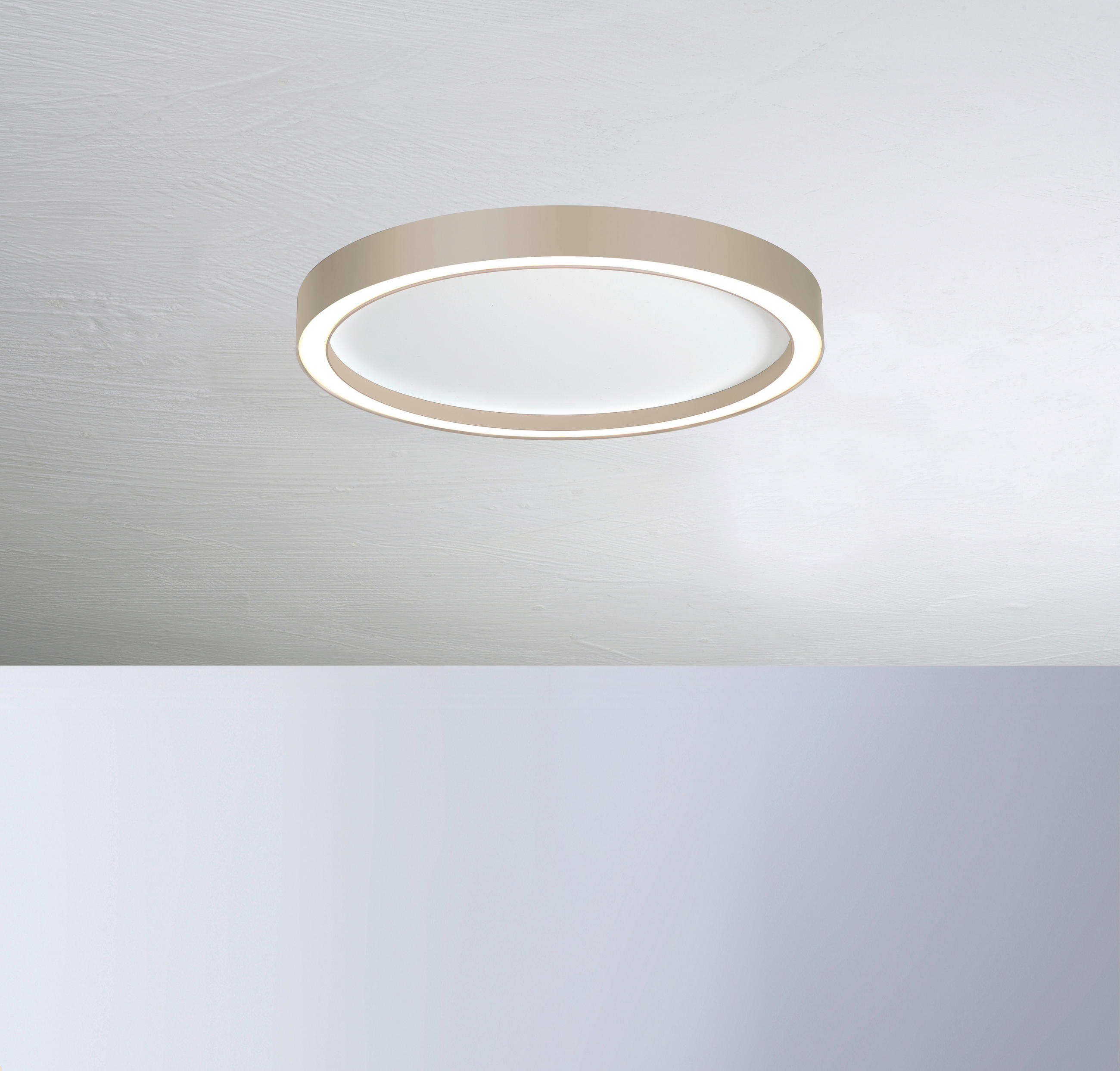 LED-DECKENLEUCHTE 40/4 cm    - Taupe/Weiß, Design, Metall (40/4cm) - BOPP