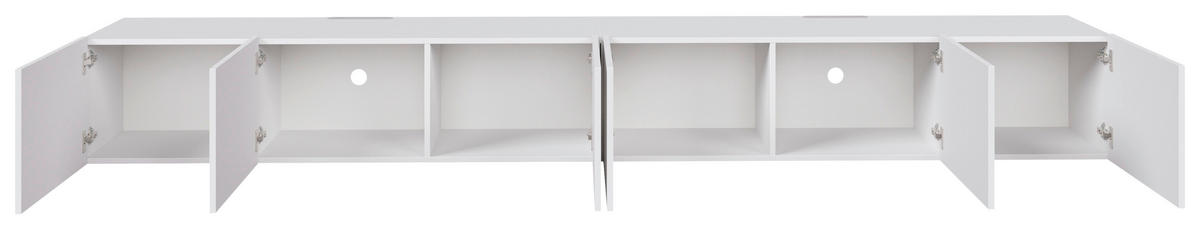 LOWBOARD  300/36,7/42 cm  Beimöbel erhältlich, umfangreiches Zubehör erhältlich, hängend, in verschiedenen Größen erhältlich  - Weiß, Design, Holzwerkstoff (300/36,7/42cm) - Hom`in