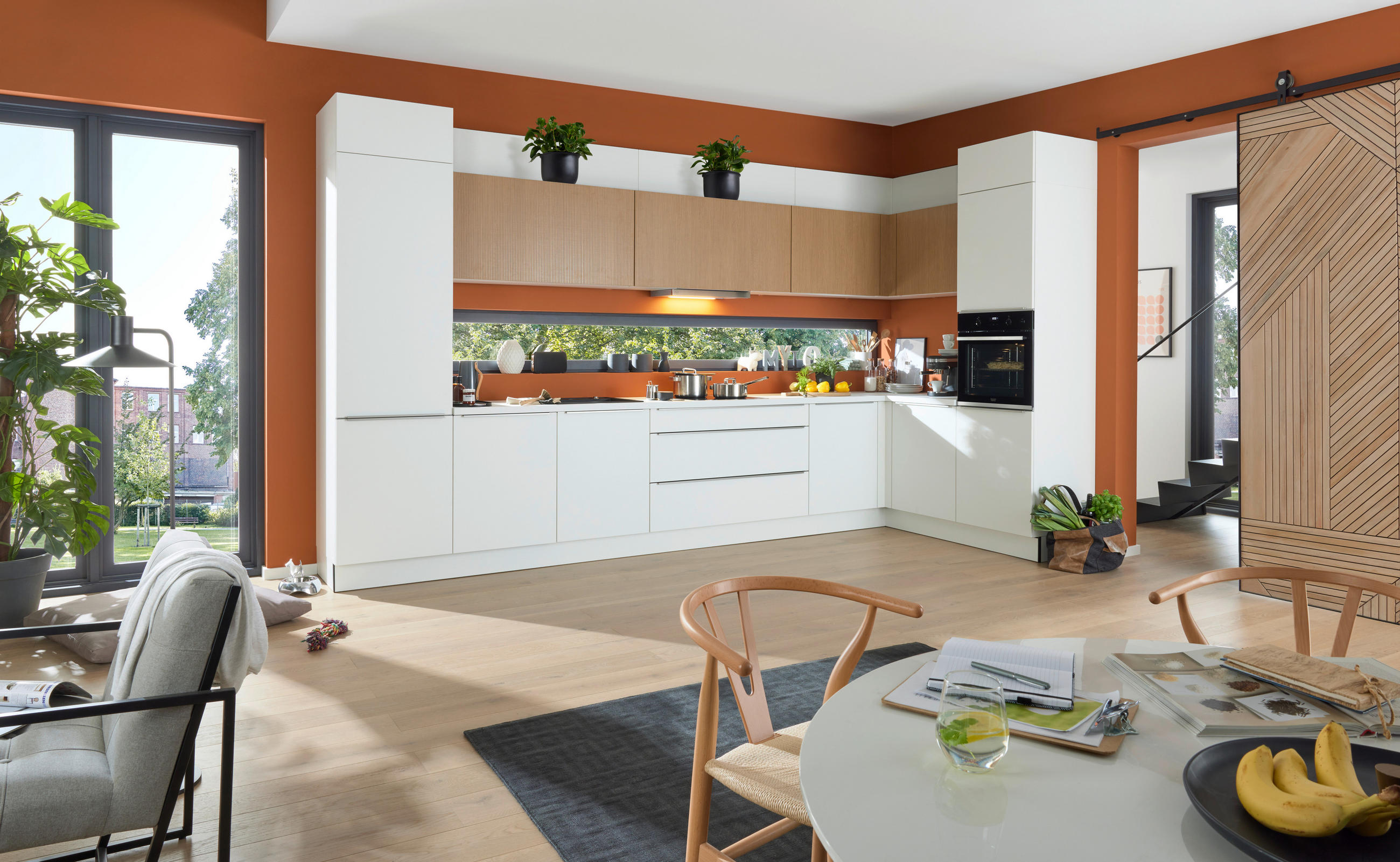 VESTAVNÁ KUCHYŇ - bílá, Design, kompozitní dřevo/plast - Nolte Küchen