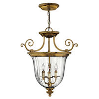 HÄNGLAMPA Elstead Cambridge 53.9/66 cm  - mässingsfärgad, Klassisk, metall/glas (53.9/66cm) - Elstead Lighting