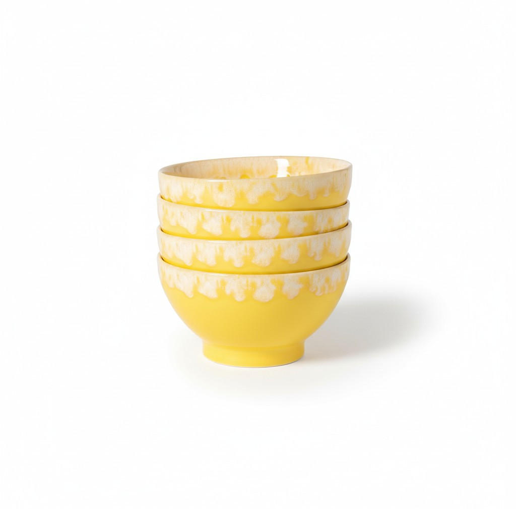 SCHÜSSELSET GRESPRESSO 4-teilig  - Hellgelb, Basics, Keramik (15/8cm) - Costa Nova