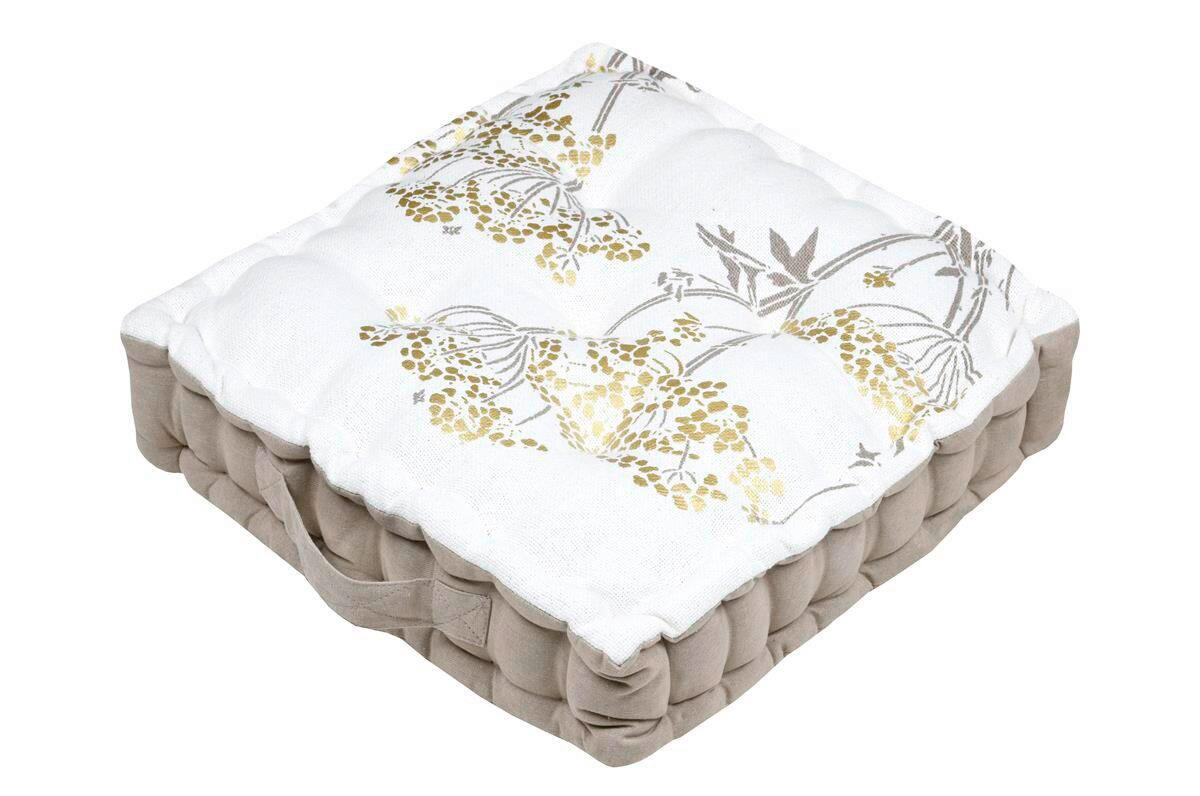 BLAZINA ZA TLA  ORIANA   45/45 cm           - krem barve, Basics, tekstil (45/45cm)