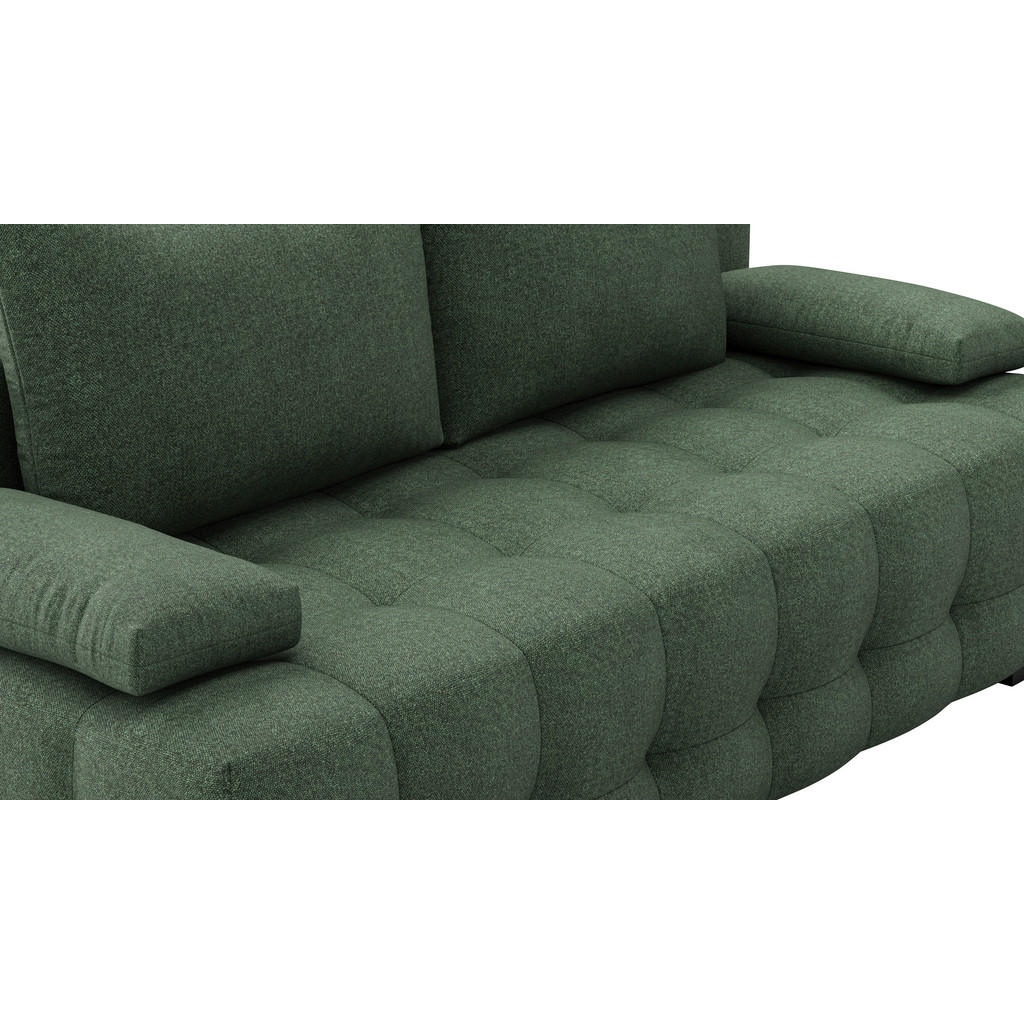 Thumbnail - Stylife Schlafsofa Jensen, Grün, Textil, 2-Sitzer, Füllung: Faserbällchen, Schaumstoffflocken,Faserbällchen, Schaumstoff...