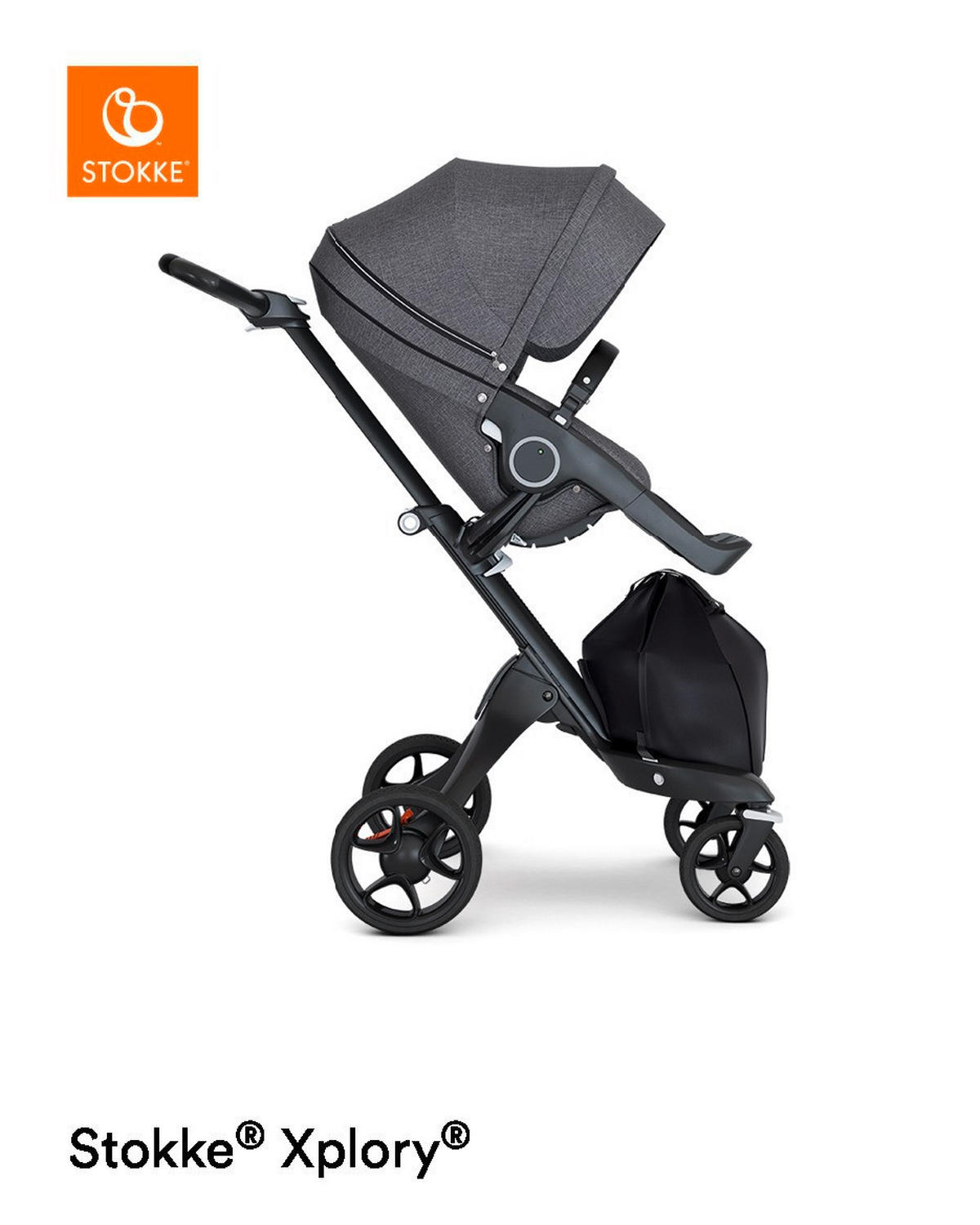 OTROŠKI VOZIČEK  Xplory 6  temno siva  - temno siva/črna, Design, kovina/umetna masa (56,5/89-123/75-102cm) - Stokke