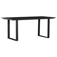 ESSTISCH in Glas, Holzwerkstoff 180/90/76 cm  - Schwarz, MODERN, Glas/Holzwerkstoff (180/90/76cm) - Livetastic