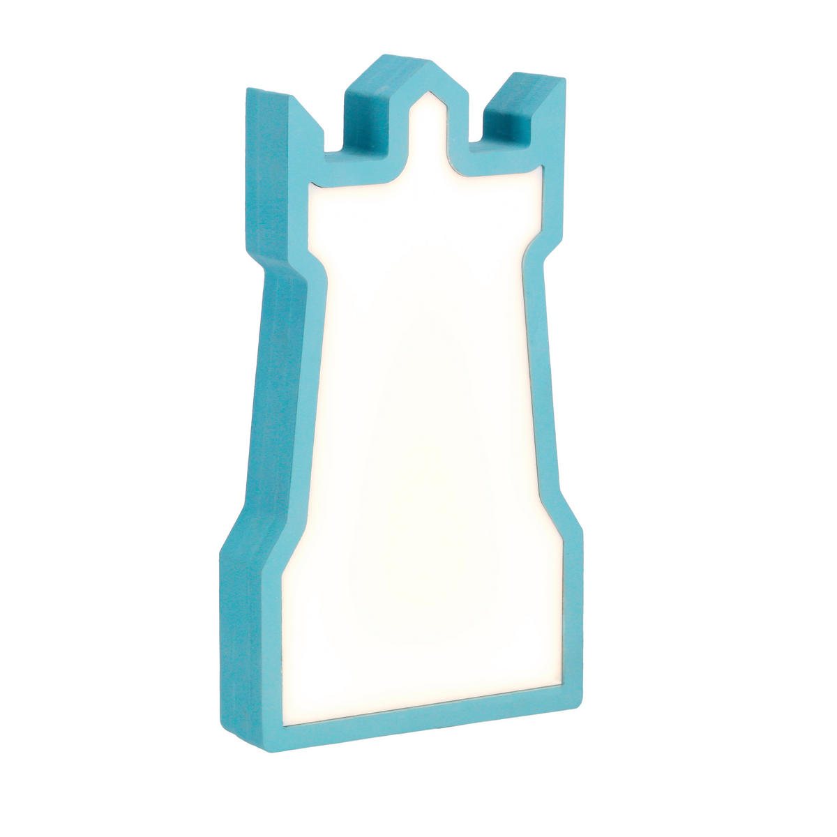 BORDSLAMPA FÖR BARN - blå, Basics, trämaterial/plast (16/3.5/28.5cm)