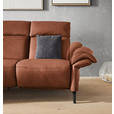 2-SITZER-SOFA in Leder Cognac  - Cognac/Schwarz, KONVENTIONELL, Leder/Metall (178/103/95cm) - Dieter Knoll