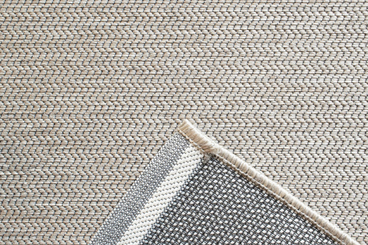 OUTDOORTEPPICH 160/230 cm Amalfi Hellgrau, Sandfarben, Beige  - Sandfarben/Beige, KONVENTIONELL, Textil (160/230cm) - Novel