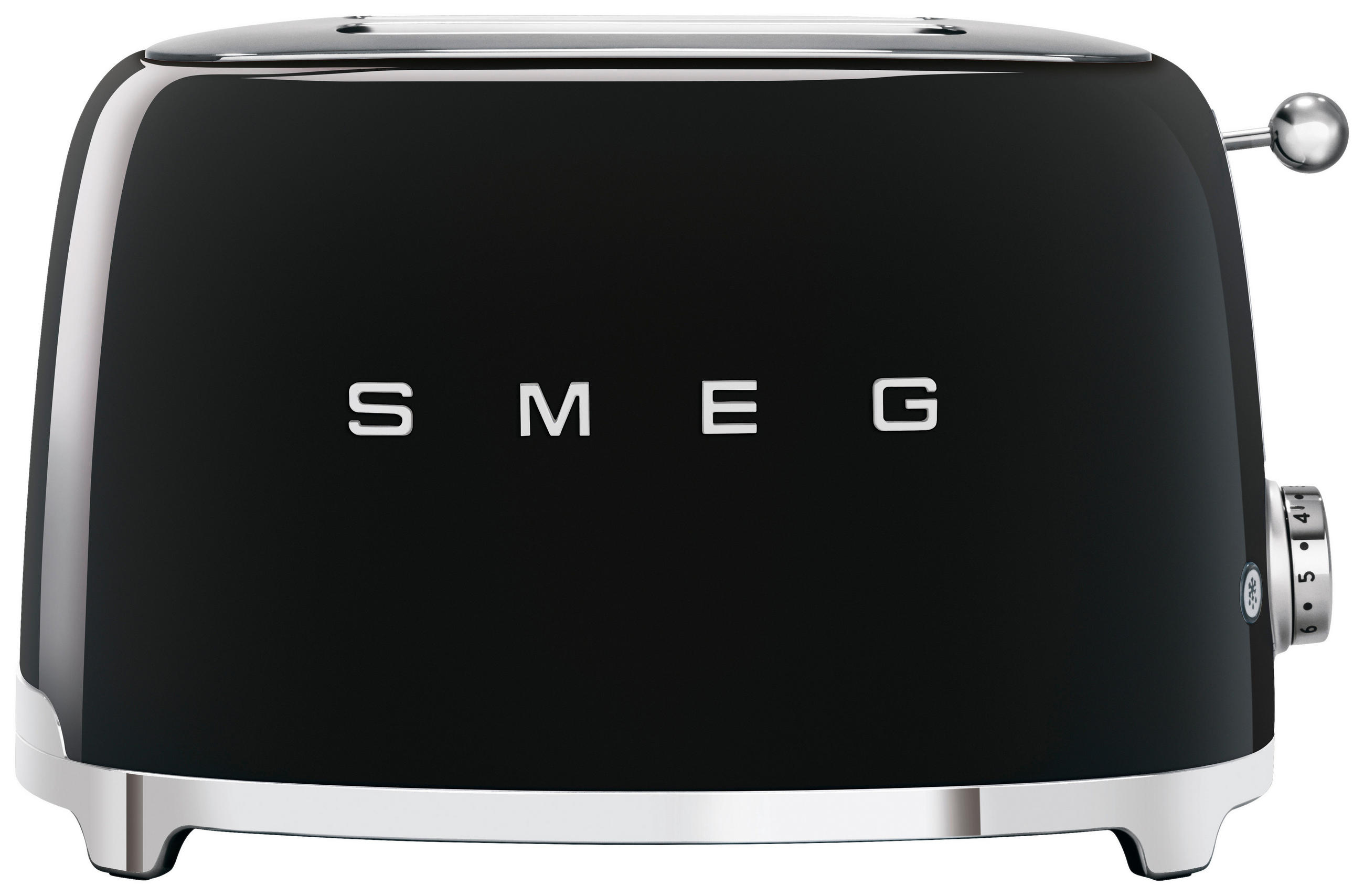 TOASTER  - Schwarz Hochglanz, Basics, Metall (31/20/20cm) - SMEG